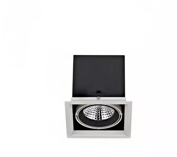 Boutique LED 33W 4000К/ Светильник LED встраиваемый, 33Вт, 60гр, IP20, 140x140x110мм, серый